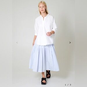 FABIANA PIGNA Bibi Blouse in White 100% cotton (Size XL)$495 Retail